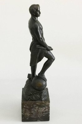 Adolf Muller-Crefeld, Male Figure, 1900s, Bronze Statue-UCH-1224756