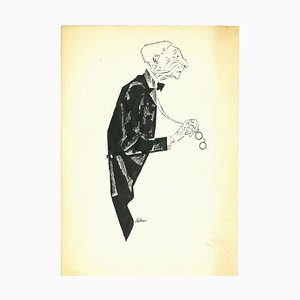 Adolf Reinhold Hallman, New Yorker, China Ink Drawing, 1956-ZCI-903109