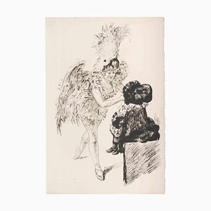 Adolphe Willette, The Ballerina, Lithograph, Late 19th Century-ZCI-1788706