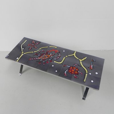 Adri Tile Table With Sea Motif-TL-1225663