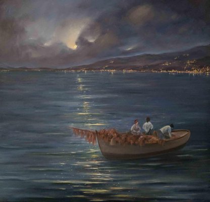 Adriano Bernetti da Vila, Lights in the Gulf, Oil on Canvas, 2018-ZCI-1761888