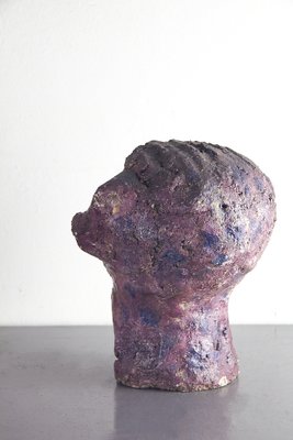 Adriano Tuninetto, Sculpture of Head, 1960s, Terracotta-LMR-1816503