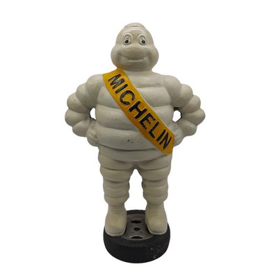 Advertising Figurines in Iron from Bibendum Michelin, 1950s, Set of 2-TCS-1144055