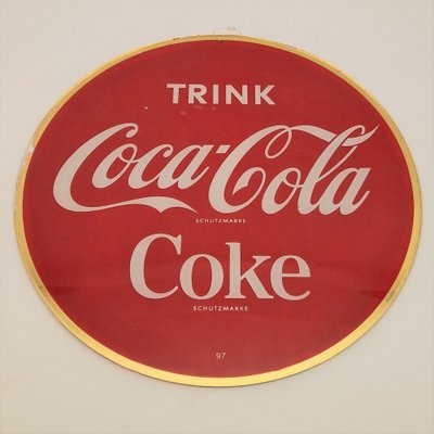 Advertising Sign Trink Coca Cola - Eiskalt, 1959-WK-1821142