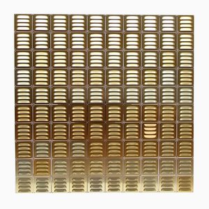 Aero Foil Decorative Wall Object with Brass Ventilation Plates on Macrolon, 2019-EP-1792329