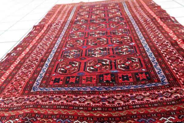 Afghan Handmade Ersari Rug, 1920s-JZV-1371683