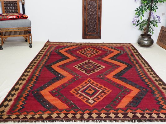 Afghan Nomadic Kilim Rug, 1930s-UZN-1393495