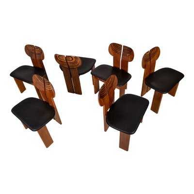 Africa Chairs by Tobia & Afra Scarpa for Maxalto, 1976, Set of 6-RPH-1807225