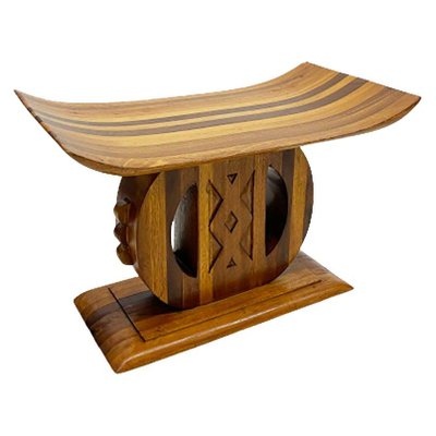 African Ashanti-Asante Style Wooden Stool-UCH-1224288