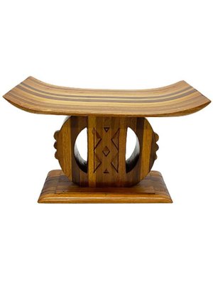 African Ashanti-Asante Style Wooden Stool-UCH-1224288