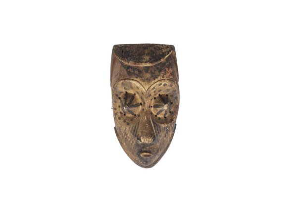 African Mask Kuba Babuka in Wood and Pigments, 20th Century-CEJ-1795172