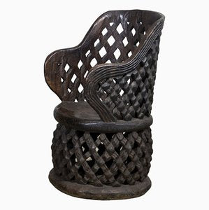 African Sculpted Bamileké Throne Chair, 1980s-BUB-1813759