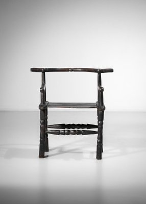 African Senoufo Chair in Solid Wood, 1950s-YU-1173783