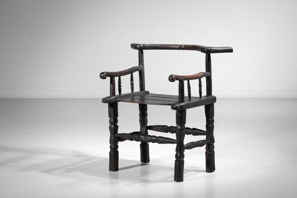 African Senoufo Chair in Solid Wood, 1950s-YU-1173783