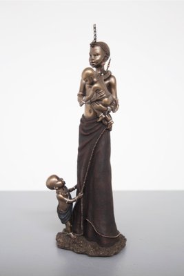 African Statue Mama Africa Masai, Limited Edition, 2004, Resin-RCE-1436017