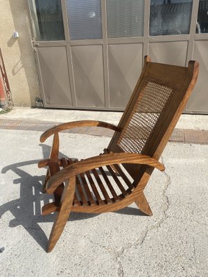 African Style Cane Armchair, 1950s-SSK-1332132