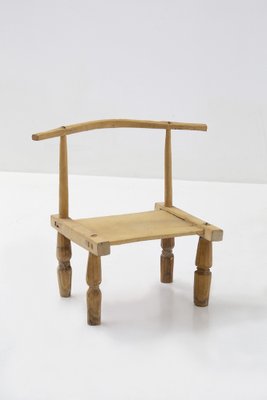 African Tiny Wooden Chairs, 1960s, Set of 2-RCE-1404784