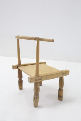 African Tiny Wooden Chairs, 1960s, Set of 2-RCE-1404784