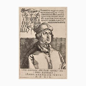 After Albrecht Durer, Portrait of Cardinal, Woodcut, Early 20th Century-ZCI-1788526