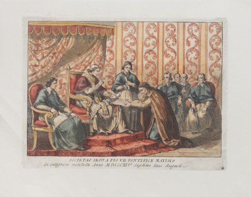 After Bartolomeo Pinelli, the Pope, Original Etching, 1850-ZCI-893192