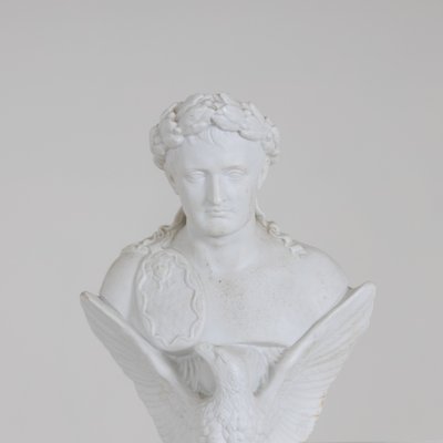 After Bertel Thorvaldsen, Bust of Napoleon Bonaparte, 19th Century, Bisque Porcelain-VEI-1364443