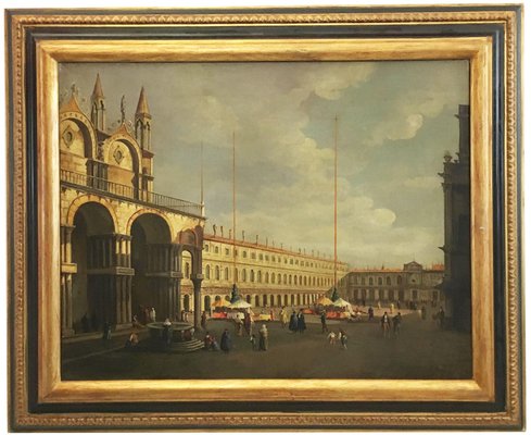 After Canaletto, Landscape of Venice, 2006, Oil on Canvas, Framed-YUW-1313295