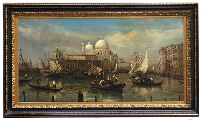 After Canaletto, San Giorgio Island Landscape, 2002, Oil on Canvas-YUW-1309649