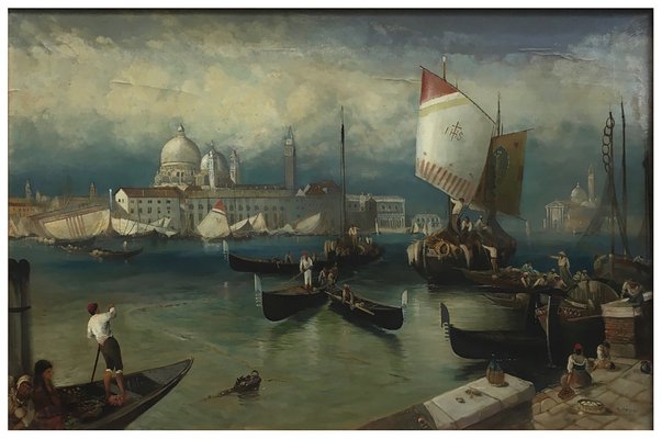 After Canaletto, Venetian Landscape, 2004, Oil on Canvas-YUW-1309651