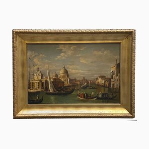 After Canaletto, Venice, Italian Landscape Painting, 2009, Oil on Canvas, Framed-YUW-1311916