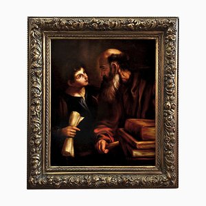 After Caravaggio, Youth and Wisdom, 2007, Oil on Canvas, Framed-YUW-1314624