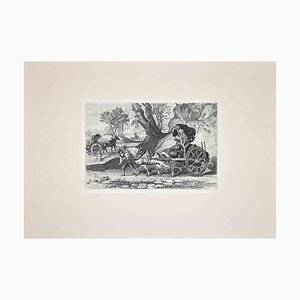 After Charles Coleman, Roman Countryside with the Carriage, Original Etching, 1992-ZCI-1379753