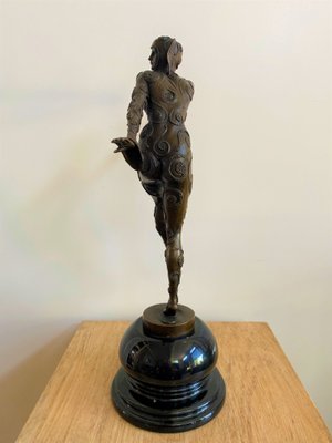 After D H Chiparus, Art Deco Phoenician Dancer, 1920s, Bronze-CJU-1751786