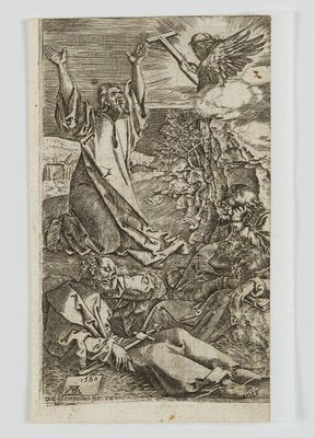 After Dürer, Christ on the Mount of Olives, 1580, Copper on Paper-OJR-1273228