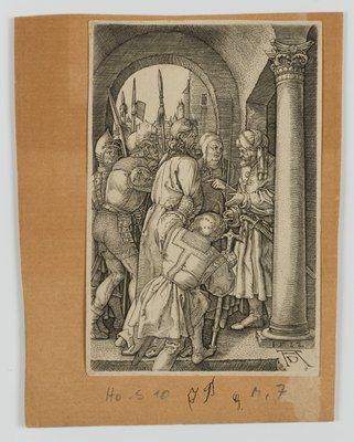 After Dürer, Christus vor Pilatus, 17th-Century, Copper on Paper-OJR-1273238