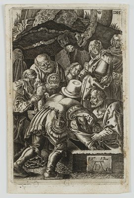 After Dürer, J. Goosens, Entombment of Christ, 17th-Century, Copper Engraving-OJR-1273449