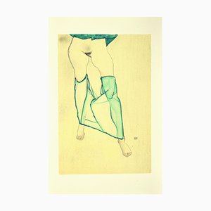 (after) Egon Schiele, Standing Female Nude from the Waist Down, Lithograph-ZCI-792610