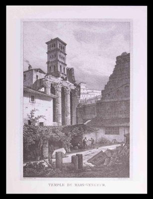 After G. Engelmann, Roman Temples and Ruins, Etching, Late 20th Century-ZCI-1775671