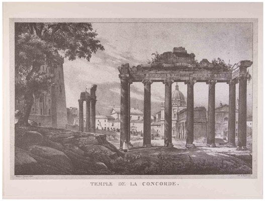 After G. Engelmann, Roman Temples and Ruins, Offset, Late 20th Century-ZCI-1759321