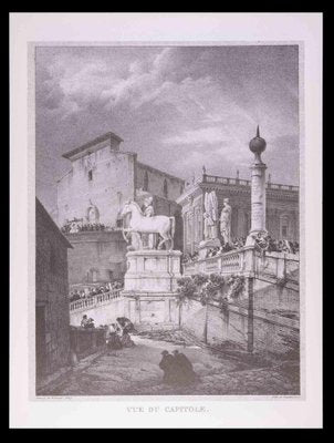 After G. Engelmann, Roman Temples and Ruins, Offset, Late 20th Century-ZCI-1788557