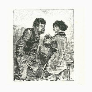 After Gavarni, The Attention, Original Lithograph, 1881-ZCI-2029724