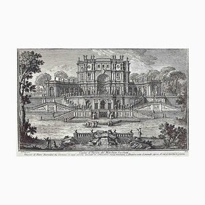 After Giuseppe Vasi, Casino al Pigneto, Etching, Late 18th Century-ZCI-1380183