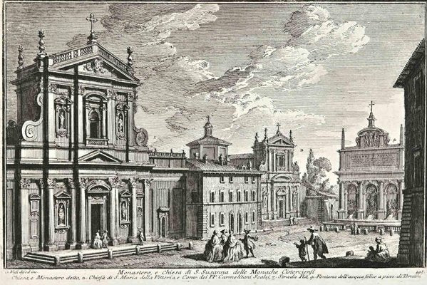 After Giuseppe Vasi, Monastero e Chiesa di S.Susanna delle Monache Cisterciensi, Late 18th Century-ZCI-1380135