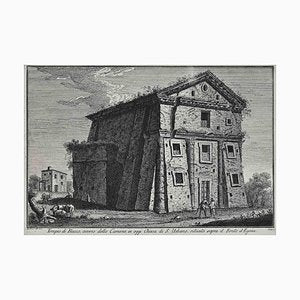 After Giuseppe Vasi, Tempio di Bacco, Etching, 18th Century-ZCI-1380151