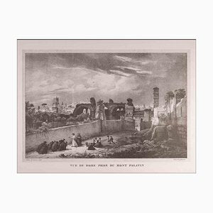 After Godefroy Engelmann, Roman Temples and Ruins, Original Etching, Late 20th Century-ZCI-1403519