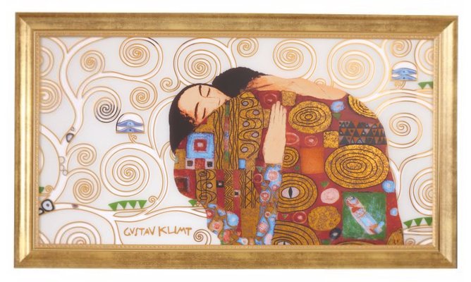 After Gustav Klimt, Fulfilment, Art on Glass-KHH-1198793