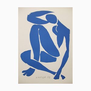 After Henri Matisse, Blue Nude IV, Lithographic Reproduction-KHH-2023120