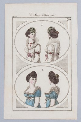 After Horace Vernet, Series: Costume Parisien. No. 29, Fashion Graphics: Headgear, 1805, France-FSD-1117687