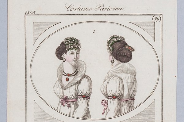 After Horace Vernet, Series: Costume Parisien. No. 29, Fashion Graphics: Headgear, 1805, France-FSD-1117687