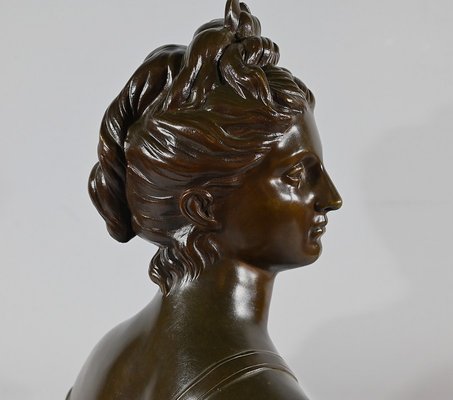 After Houdon, Diana the Hunter, Late 19th Century, Bronze-RVK-1793603