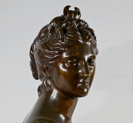 After Houdon, Diana the Hunter, Late 19th Century, Bronze-RVK-1793603